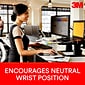 3M Gel Wrist Rest for Keyboards, Non-Skid Base, Black (WR310LE)