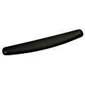 3M™ Gel Wrist Rest for Keyboards, Black, Easy to Clean Cover, Anti-microbial Product Protection (WR3