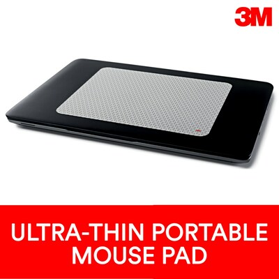 3M™ Precise Bitmap Mouse Pad with Adhesive Back, Non-Skid, Gray (MP200PS)