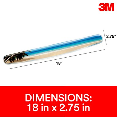 3M™ Wrist Rest for Keyboards, Beach Design, Easy to Clean Cover, Non-skid Backing (WR308BH)