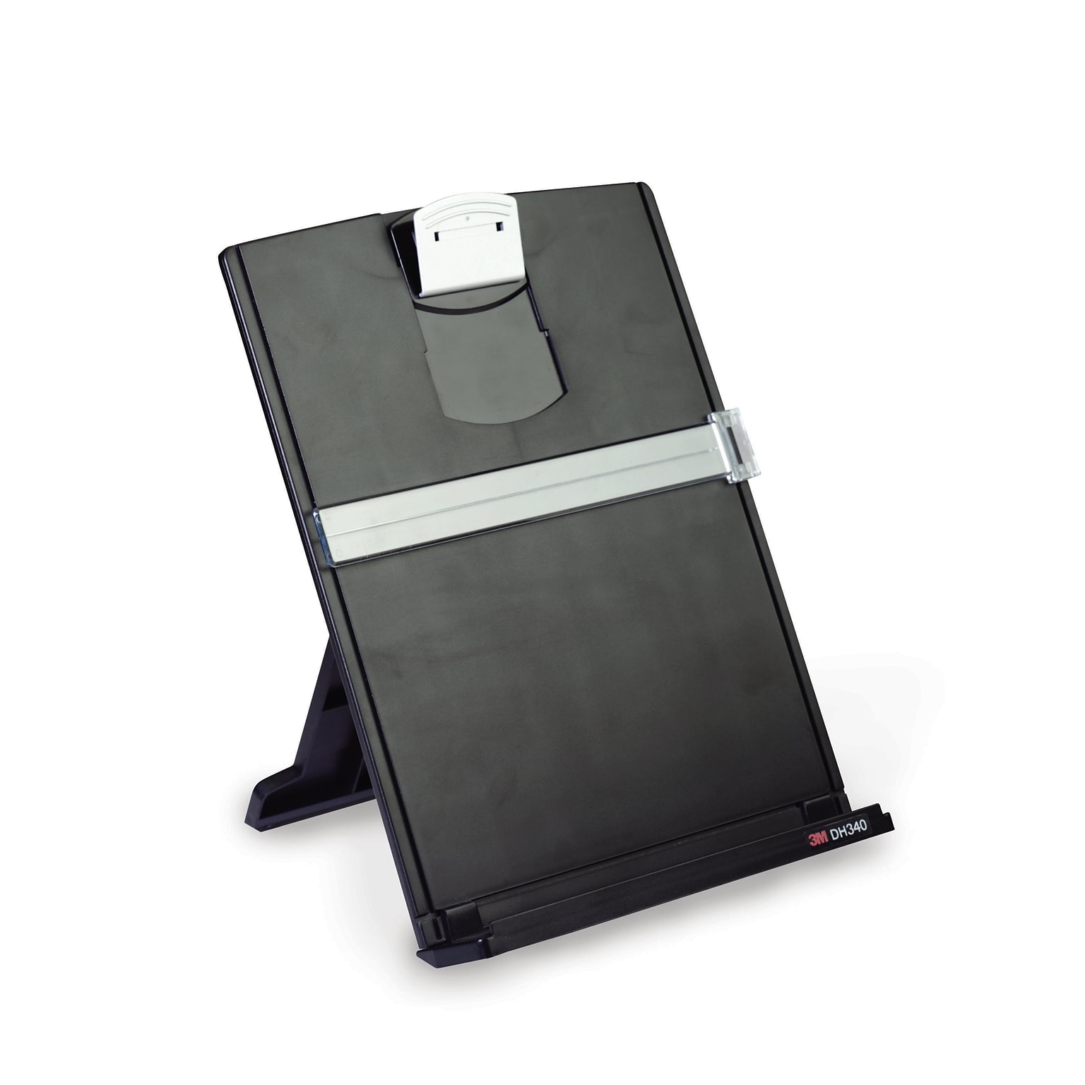 3M Document Stand with Clip & Guide Bar, Black (DH340MB)