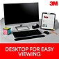 3M Desktop Document Holder, Black, Adjustable Clip, Line Guide (DH340MB)