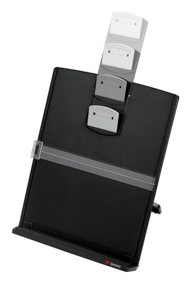 3M Document Stand with Clip & Guide Bar, Black (DH340MB)