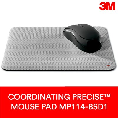 3M™ Gel Wrist Rest for Keyboard and Mouse, Black, Easy Clean Cover, Anti-microbial Product Protection (WR340LE)