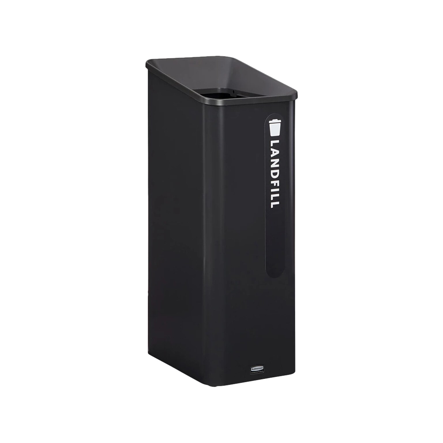 Rubbermaid Sustain Landfill Recycling Station, 15 Gallon, Black (2078967)