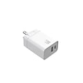 LAX Gadgets USB Wall Charger for Most Smartphones, White (PD20WQCWH)