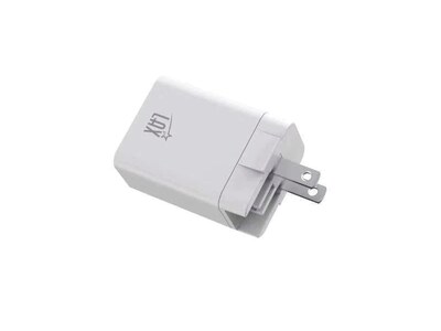 LAX Gadgets USB Wall Charger for Most Smartphones, White (PD20WQCWH)