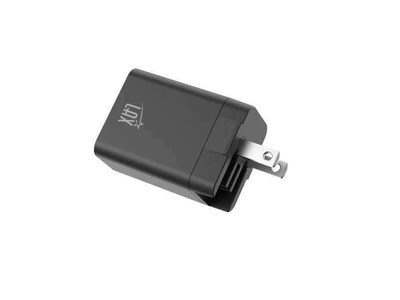 LAX Gadgets USB Wall Charger for Most Smartphones, Black (PD20WQCBK)
