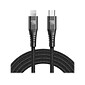 LAX Gadgets Lightning to USB-C Cable for iPhone/iPad/iPod Touch, Black (MFIUSBC3FT-BLK)