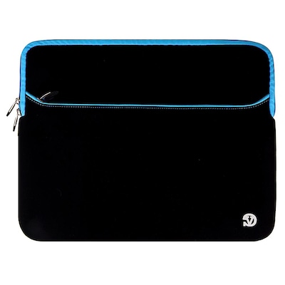 SumacLife Microsuede 15 Protective Carrying Sleeve (Black with Blue Edge)