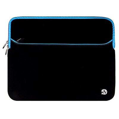 SumacLife Microsuede 10" Carrying Sleeve (Black with Blue Edge)