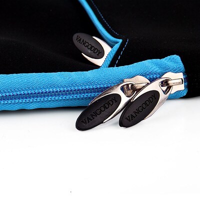 SumacLife Microsuede 15" Protective Carrying Sleeve (Black with Blue Edge)