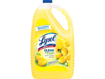 Lysol Clean & Fresh Multi-Surface Cleaner, Sparkling Lemon & Sunflower Essence Scent, 144 Oz. (36241