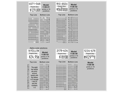 Avery Dennison Monarch 1136 Pricing Gun, 2-Line, Black/Red (MO113601)