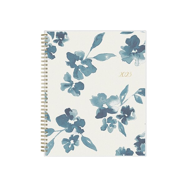 2023 Blue Sky Bakah Blue 8.5 x 11 Weekly & Monthly Planner, White/Blue (137261-23)