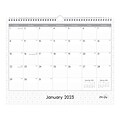 2023 Blue Sky Passages 15 x 12 Monthly Wall Calendar, Charcoal Gray/White (111292-23)