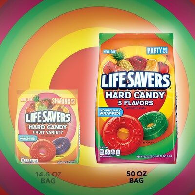 LIFE SAVERS 5 Flavors Hard Candy, Party Size, 50 oz Bulk Candy Bag (WMW28098)