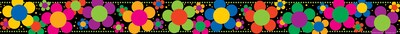 Barker Creek Double-Sided Border, 35" x 3", Neon Stripes & Flowers, 12/Pack (LL946)