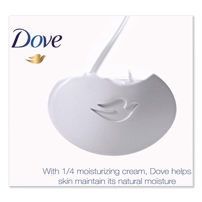 Dove® White Beauty Bar, Light Scent, 3.17 oz, 3/Pack