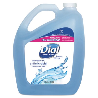 Dial® Professional Antibacterial Foaming Hand Wash, Spring Water, 1 gal