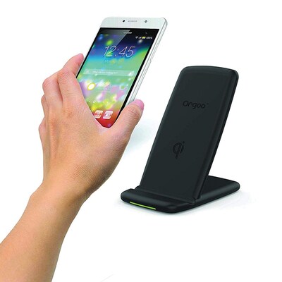 Orgoo Fast Wireless Qi-Certified Charger Stand (OW1/BLK)