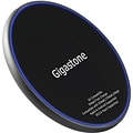 Gigastone Qi Certified Fast Wireless Charging Pad, Black, (GS-GA-9700B-R)