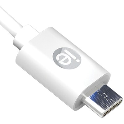 iEssentials USB and USB-C Car Charger with Charge and Sync, 3.4-Amp, White, (IEN-PCC-31A1C)
