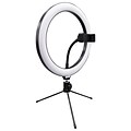 Supersonic PRO Live Stream 10 LED Selfie RGB Ring Light with Tabletop Stand (SC-1230RGB)