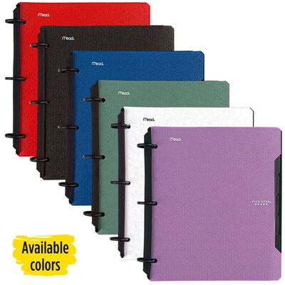 Mead Five Star Flex 3-Subject Notebook, 8.5 x 11, College Ruled, 120 Sheets, Assorted Colors (0812