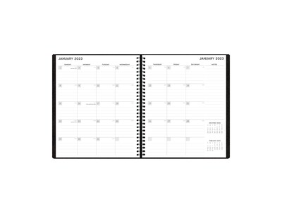 2023 Blue Sky Aligned 9 x 11 Monthly Planner, Black (123849-23)