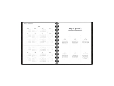 2023 Blue Sky Aligned 9" x 11" Monthly Planner, Black (123849-23)