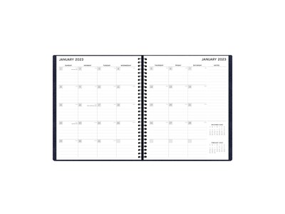 2023 Blue Sky Aligned 9 x 11 Monthly Planner, Navy Blue (123851-23)