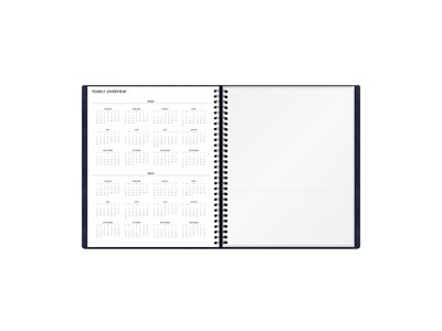 2023 Blue Sky Aligned 9" x 11" Monthly Planner, Navy Blue (123851-23)