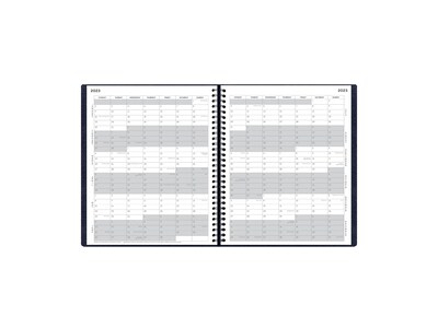 2023 Blue Sky Aligned 9" x 11" Monthly Planner, Navy Blue (123851-23)