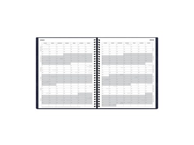 2023 Blue Sky Aligned 9" x 11" Monthly Planner, Navy Blue (123851-23)