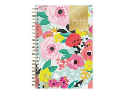 2023 Blue Sky Day Designer Secret Garden Mint 5 x 8 Weekly & Monthly Planner, Multicolor (140103-23)