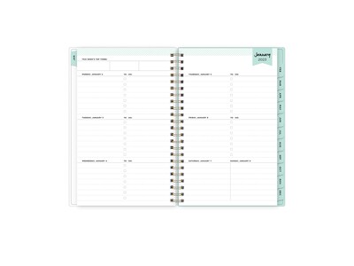 2023 Blue Sky Day Designer Secret Garden Mint 5 x 8 Weekly & Monthly Planner, Multicolor (140103-2