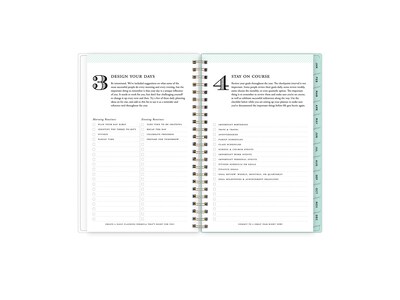 2023 Blue Sky Day Designer Secret Garden Mint 5" x 8" Weekly & Monthly Planner, Multicolor (140103-23)