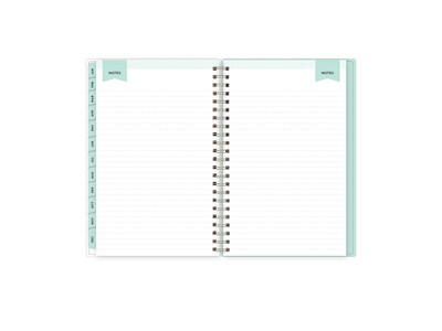 2023 Blue Sky Day Designer Secret Garden Mint 5" x 8" Weekly & Monthly Planner, Multicolor (140103-23)