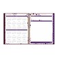 2023 Blue Sky Gili 8.5" x 11" Weekly & Monthly Planner, Dark Purple/White (117889-23)