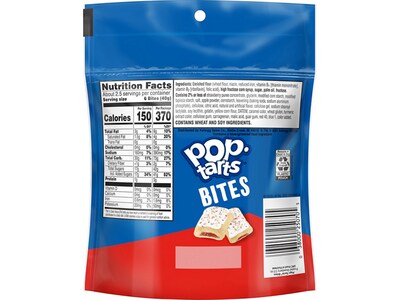 Kellogg's Pop-Tarts Bites Frosted Strawberry Toaster Pastries, 3.5 oz., 6/Carton (KEE25069)