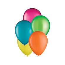 Amscan Summer/Luau Party Balloons, Assorted Colors, 15/Set, 6 Sets/Pack (111146)