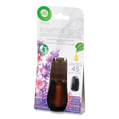 Air Wick Essential Mist Refill, Lavender and Almond Blossom, 0.67 oz Bottle (623389855200)
