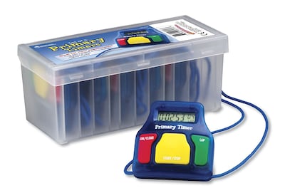 Learning Resources Primary Timers Digital Timer, Blue, 6/Pack (LER8136)