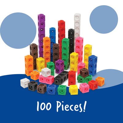 Learning Resources® Mathlink Cubes, 100/Set (LER4285)