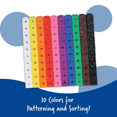 Learning Resources® Mathlink Cubes, 100/Set (LER4285)