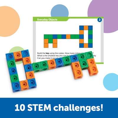 Learning Resources STEM Explorers MathLink Builders STEM Activities, 100 Pieces (LER9294)