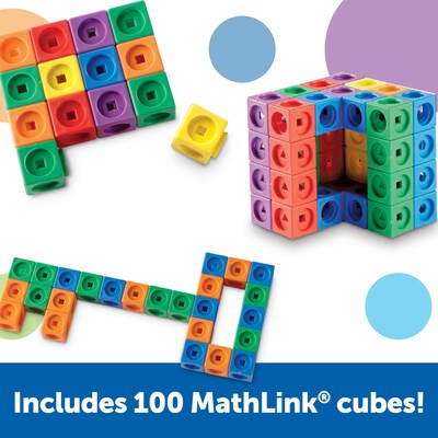 Learning Resources STEM Explorers MathLink Builders STEM Activities, 100 Pieces (LER9294)