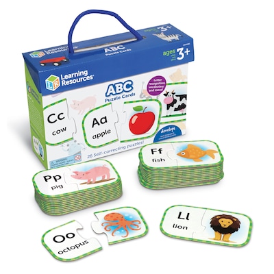 Learning Resources ABC Puzzle Cards, Multicolor (LER 6085)