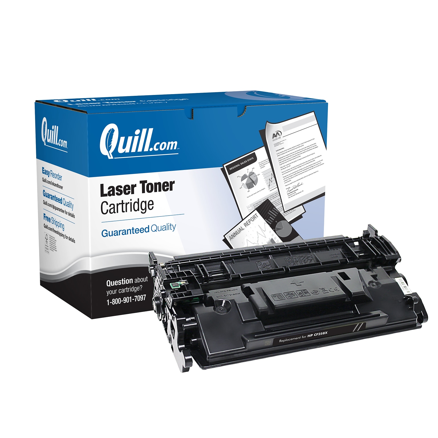 Quill Brand® Remanufactured Black High Yield Toner Cartridge Replacement for HP 58X (CF258X) (Lifetime Warranty)